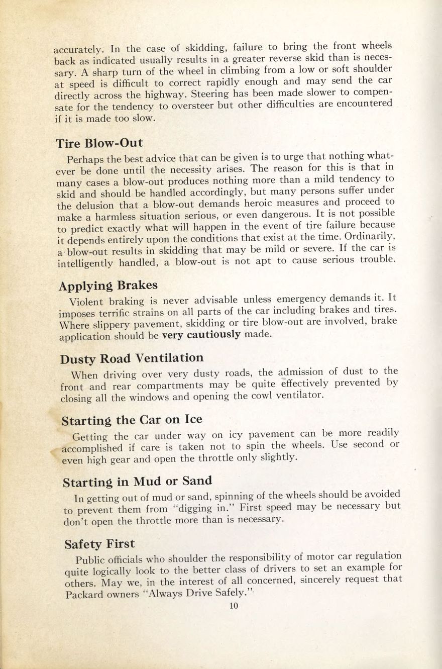 1938 Packard Super 8 and 12 Owners Manual Page 49